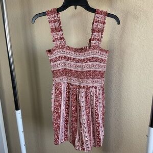 American Eagle‎ Womens Smocked Boho Romper Size Medium
